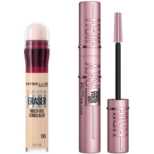 Maybelline New York Instant Anti Age Eraser Kapatıcı - 00 Ivory & Lash Sensational Sky High Maskara Makyaj Seti Maybelline New York Instant Anti Age Eraser Kapatıcı - 00 Ivory & Lash Sensational Sky High Maskara Makyaj Seti