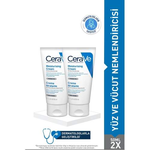 CeraVe Nemlendirici Krem 177ml 2 Adet CeraVe Nemlendirici Krem 177ml 2 Adet