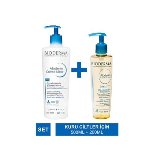 Bioderma - Atoderm Cream Ultra 500 ml + Shower Oil 200 ml - Özel Fiyat Bioderma - Atoderm Cream Ultra 500 ml + Shower Oil 200 ml - Özel Fiyat