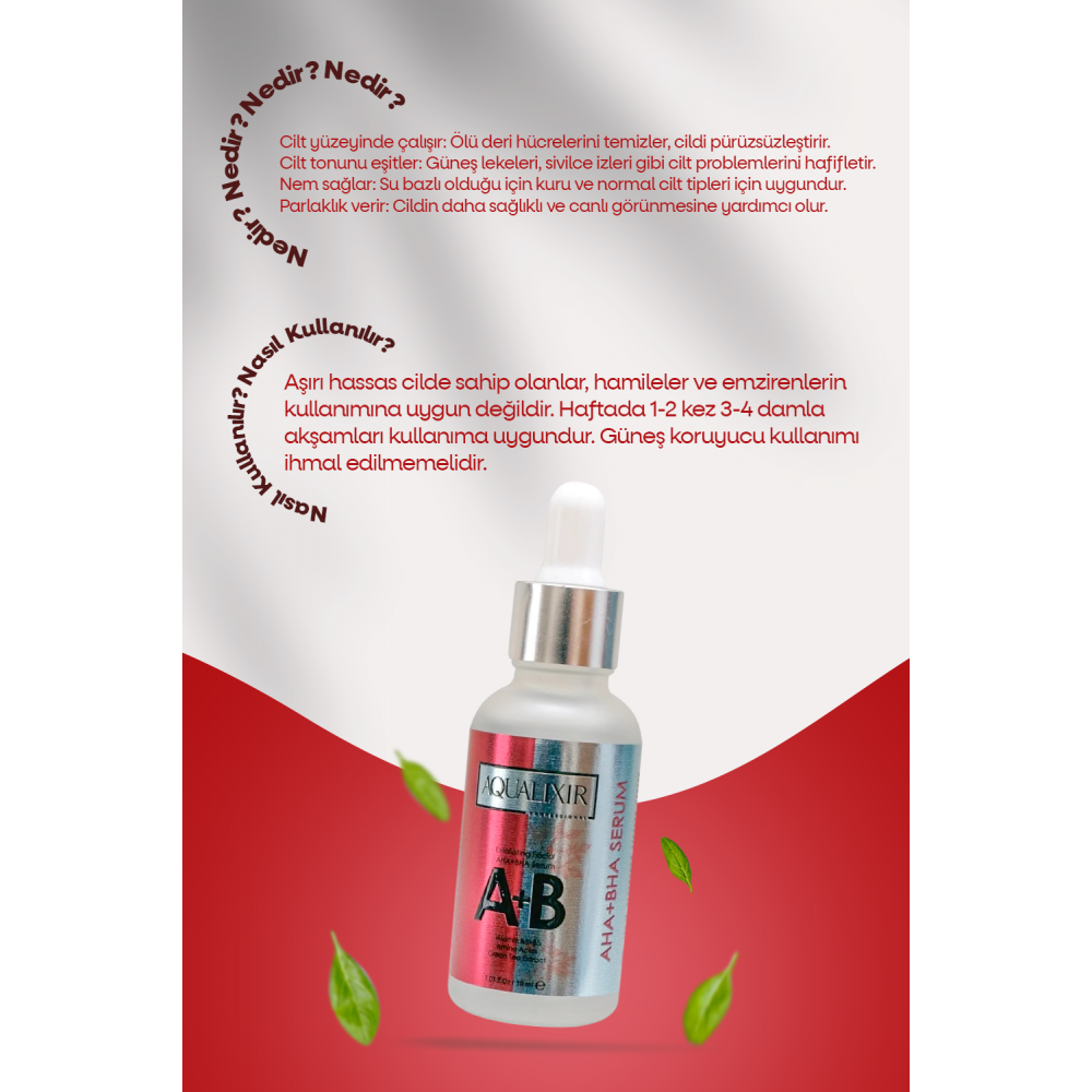 Aha & Bha Canlandırıcı & Ve Nemlendirici Serum 30 ML Aha & Bha Canlandırıcı & Ve Nemlendirici Serum 30 ML