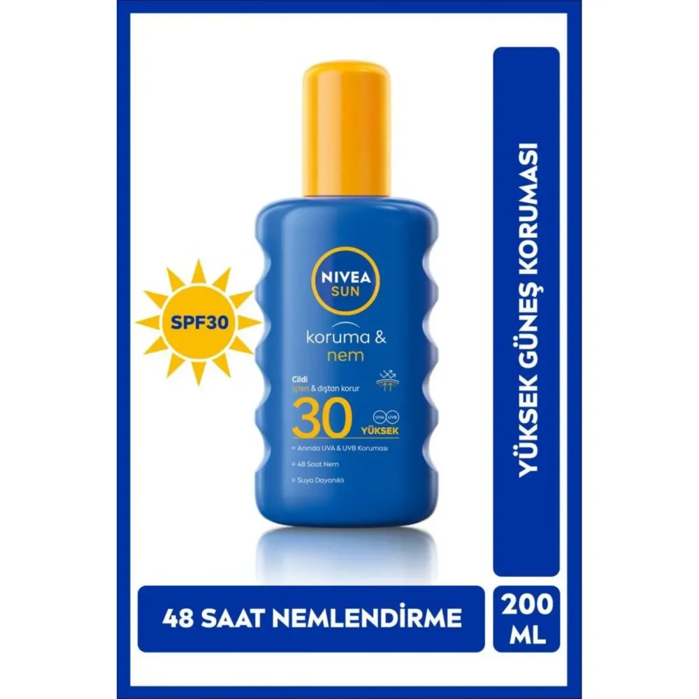 Nivea Koruyucu Nemlendirici SPF30 200 ml Sprey Güneş Kremi