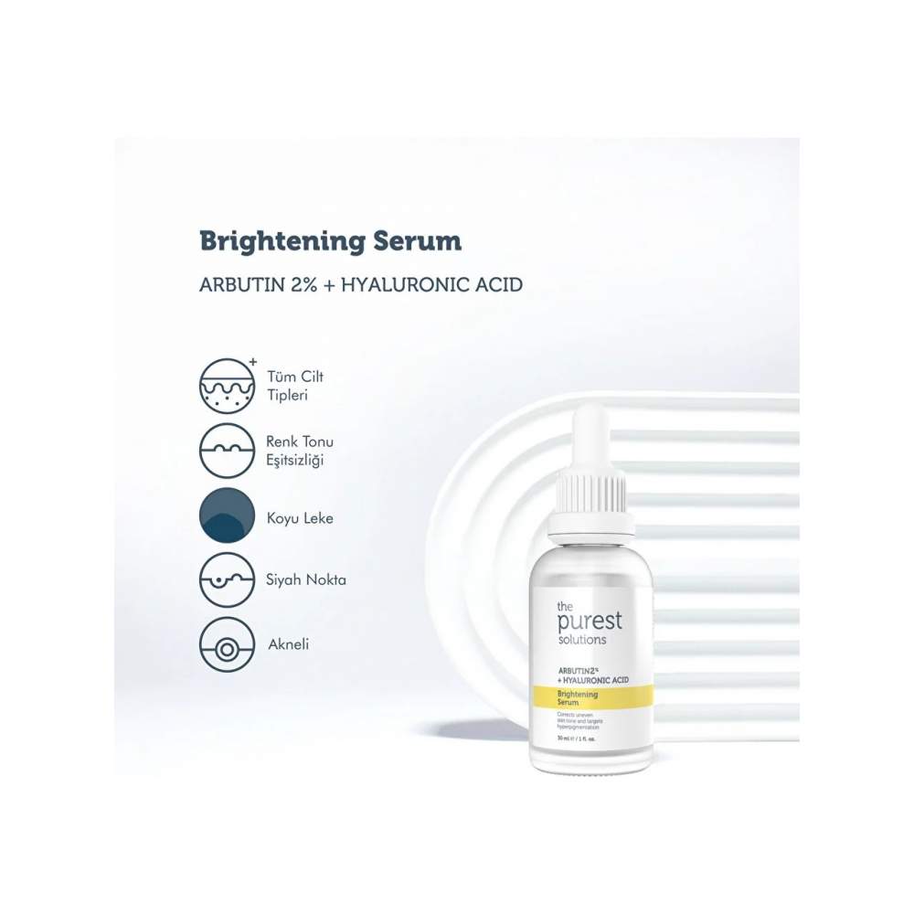 The Purest Solutions Arbutin 2% + 30 ml Hyaluronic Acid Brightening Serum