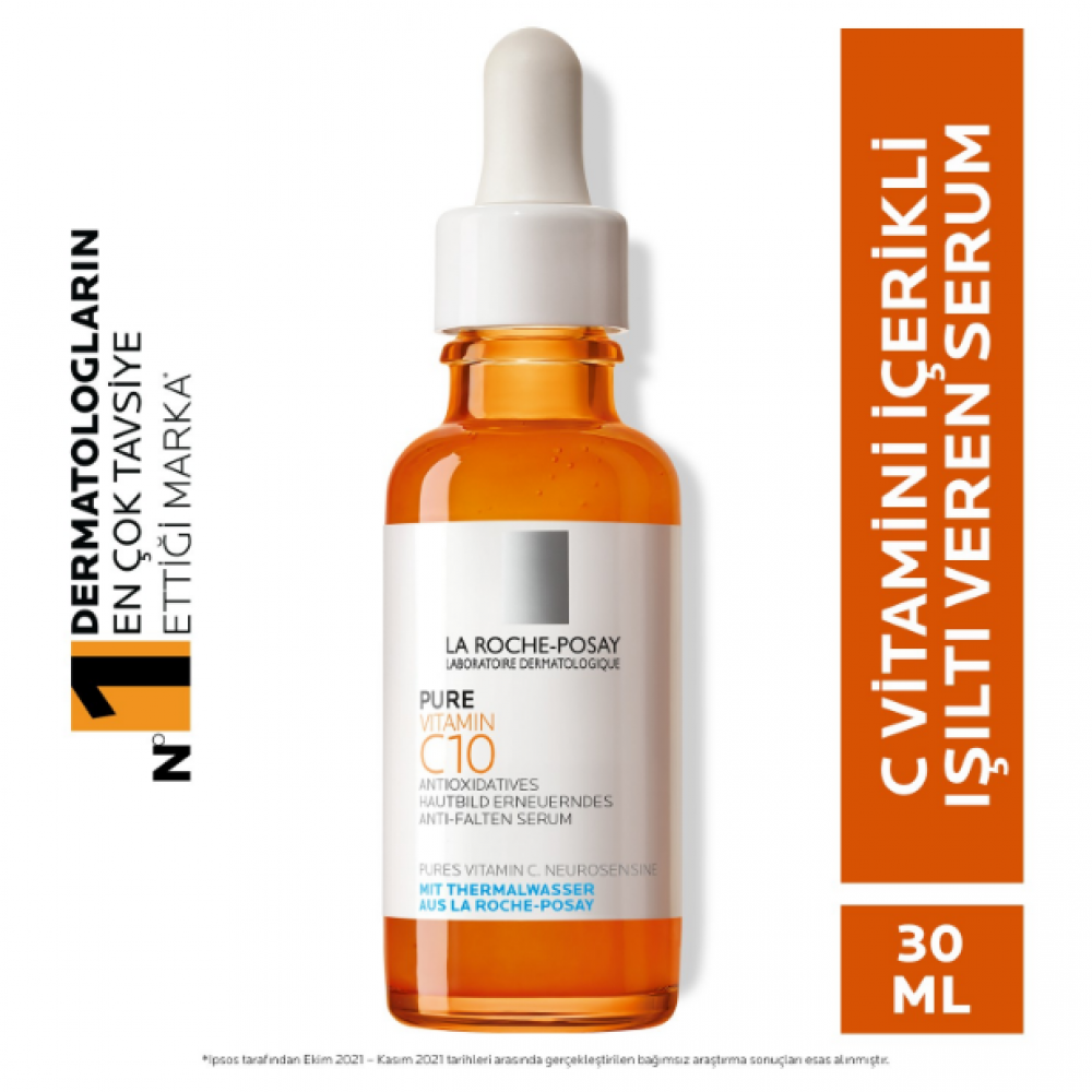 La Roche Posay 30 ml Pure Vitamin C10 Işıltı Veren Antioksidan Serum