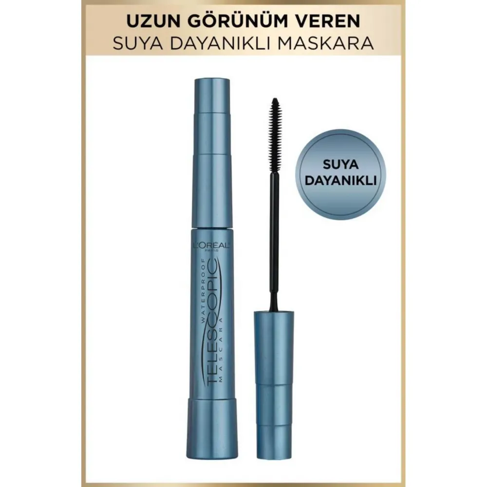 Loreal Paris Telescopic Siyah Suya Dayanıklı Maskara