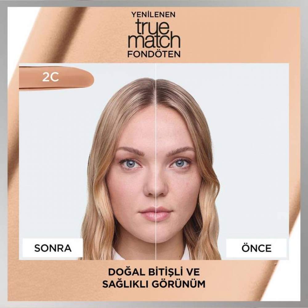 Loreal Paris True Match Foundation 1R1C Rose Ivory 30 ml Nemlendirme Etkili Fondöten