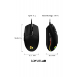 Logitech G102 Lightsync Siyah Gaming Mouse