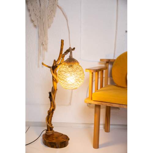 Dekoratif El Yapımı Top Masa Lambası Abajur Dekoratif El Yapımı Top Masa Lambası Abajur