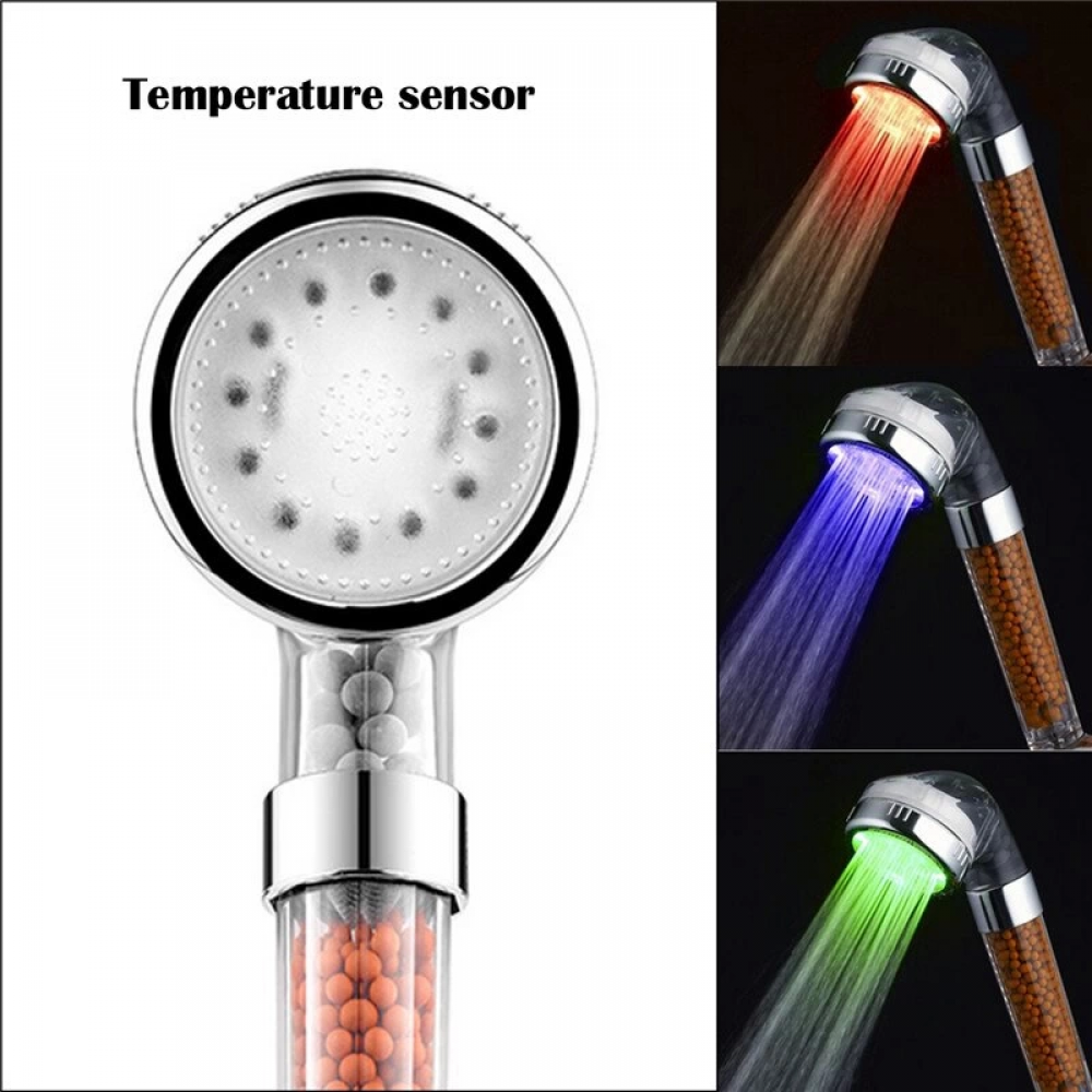 Tasarruflu Boncuklu Ledli Duş Başlık Seti Pil Veya Elektrik Gerekmez Kinetik Enerjili Tasarruflu Boncuklu Ledli Duş Başlık Seti Pil Veya Elektrik Gerekmez Kinetik Enerjili