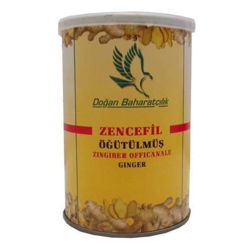 Zencefil Kökü Öğütülmüş Doğal 150 Gr Teneke Kutu