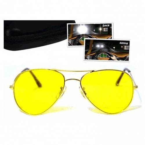 Metal Çerçeveli Anti Far Gece Görüş Gözlüğü (damla Modeli) Metal Çerçeveli Anti Far Gece Görüş Gözlüğü (damla Modeli)