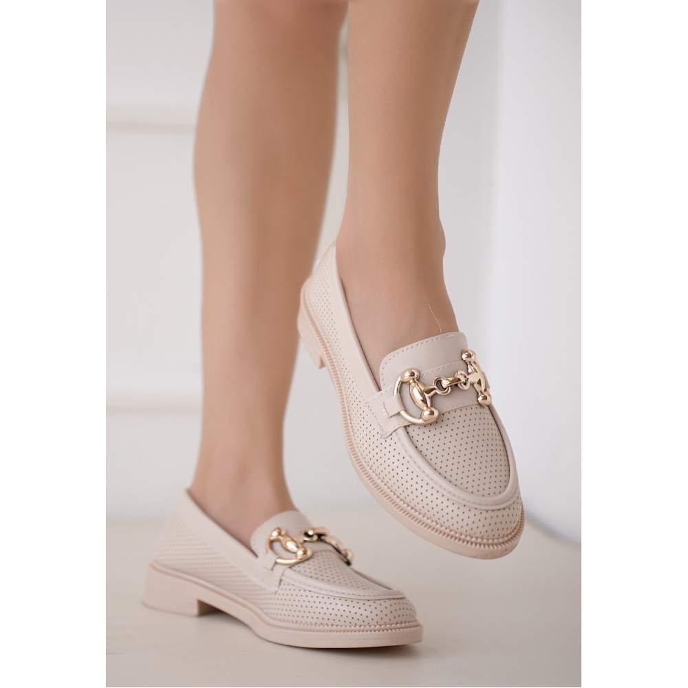 Bej Cilt Babet Ayakkabı