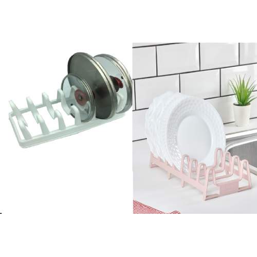 2li Set Tencere Kapağı Organizeri Ve Pratik Tabaklık 2li Set Tencere Kapağı Organizeri Ve Pratik Tabaklık