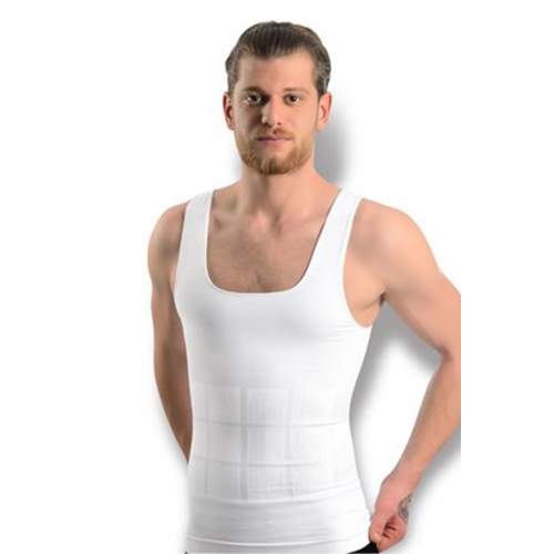 Beyaz Erkek Dikişsiz Vücut Toparlayıcı Korse Beyaz Erkek Dikişsiz Vücut Toparlayıcı Korse