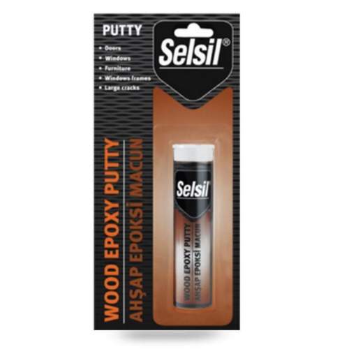 Selsil Epoxy 2 Bileşenli Macun Ahşap Yapıştırıcı 57 gr Selsil Epoxy 2 Bileşenli Macun Ahşap Yapıştırıcı 57 gr