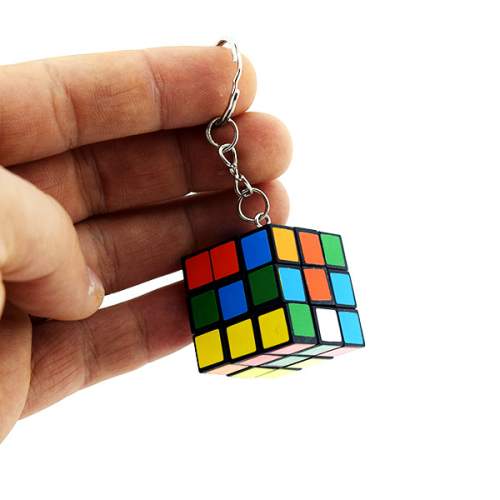 Nostaljik Zeka Küpü Sihirli Mini Rubik Anahtarlık Nostaljik Zeka Küpü Sihirli Mini Rubik Anahtarlık
