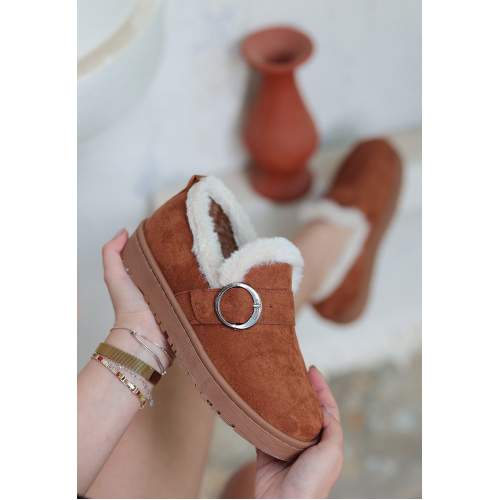 Taba Süet Babet Ayakkabı Taba Süet Babet Ayakkabı