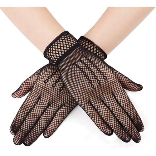 Siyah Renk Likralı File Eldiven Parmaklı Örgü Eldiven Yetişkin Boy Siyah Renk Likralı File Eldiven Parmaklı Örgü Eldiven Yetişkin Boy