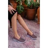 Fuşya Desenli Streş Babet Ayakkabı