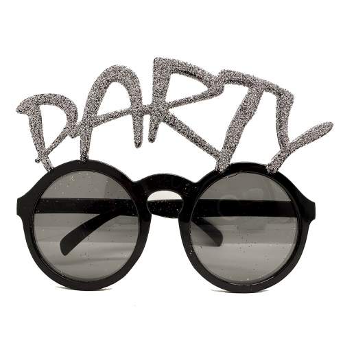 Gümüş Simli Party Yazılı Parti Gözlüğü Show 15x7 cm Gümüş Simli Party Yazılı Parti Gözlüğü Show 15x7 cm