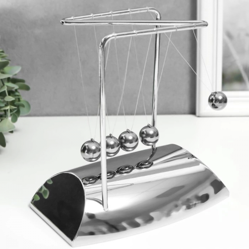 Krom Kaplamalı Newton Denge Topları - Newtons Cradle Metal Sarkaç Krom Kaplamalı Newton Denge Topları - Newtons Cradle Metal Sarkaç