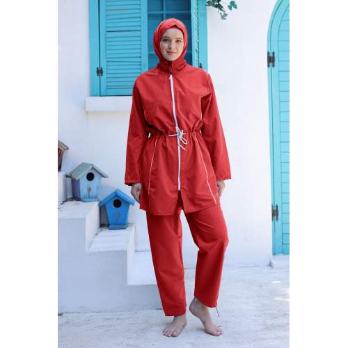 Paraşüt Kumaş Haşema Kırmızı Paraşüt Kumaş Haşema Kırmızı