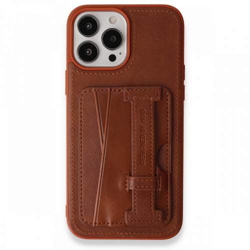 İphone 13 Pro Max Kılıf Hd Deri Kartvizitli Kapak Renk Kahverengi İphone 13 Pro Max Kılıf Hd Deri Kartvizitli Kapak Renk Kahverengi