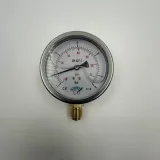 Ø 63 - 0 - 6 BAR 1/4 ALTTAN ÇIKIŞLI GLİSERİNLİ MANOMETRE (Lisinya)