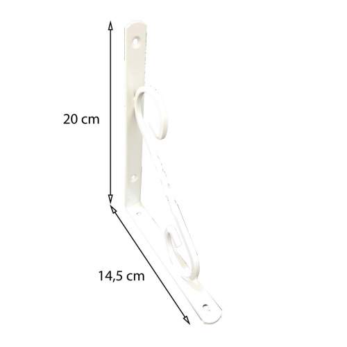 Ferforje Raf Altı No:2 Beyaz Ferforje Raf Altı No:2 Beyaz