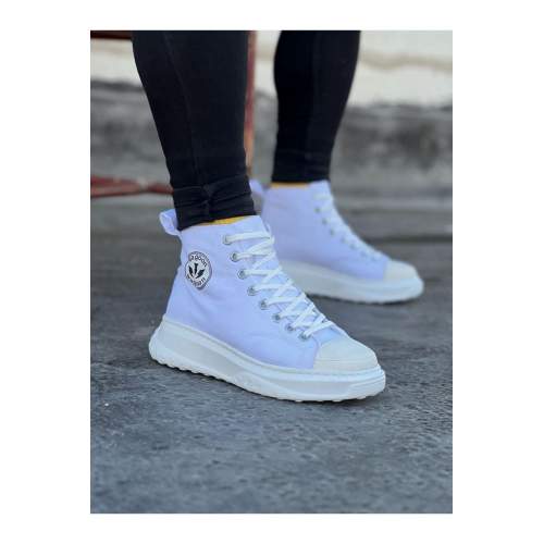 Beyaz Erkek Yarım Bilek Casual Ayakkabı Beyaz Erkek Yarım Bilek Casual Ayakkabı