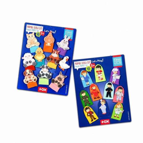 2 Set - 20 Parça Evcil Hayvanlar ve Meslekler Parmak Kukla 2 Set - 20 Parça Evcil Hayvanlar ve Meslekler Parmak Kukla