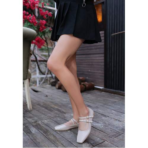 Bej Rugan Babet Ayakkabı