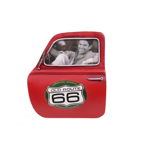 Vintage Tasarım Dekoratif Metal Çerçeve Araba Kapısı Temalı Vintage Tasarım Dekoratif Metal Çerçeve Araba Kapısı Temalı