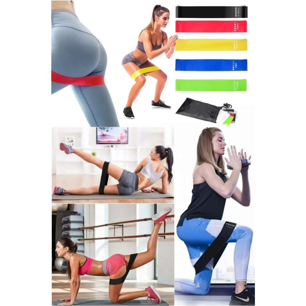 5 Li Set Aerobik Bandı Fitness Egzersiz Plates Direnç Lastiği Crossfit Kas Germe Ve Jimnastik Seti 5 Li Set Aerobik Bandı Fitness Egzersiz Plates Direnç Lastiği Crossfit Kas Germe Ve Jimnastik Seti