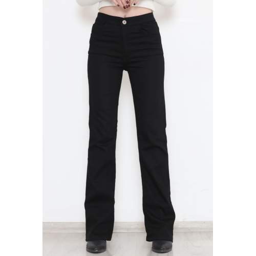 İspanyol Paça Kot Pantolon Siyah İspanyol Paça Kot Pantolon Siyah