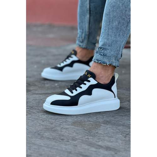 Beyaz Siyah Erkek Casual Ayakkabı Beyaz Siyah Erkek Casual Ayakkabı