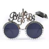 Gümüş Renk Bride To Be Yazılı Gelin Gözlüğü 15x10 cm