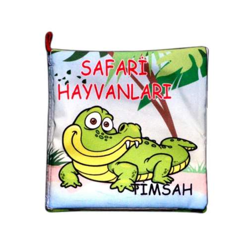 Safari Hayvanları Kumaş Sessiz Kitap Safari Hayvanları Kumaş Sessiz Kitap