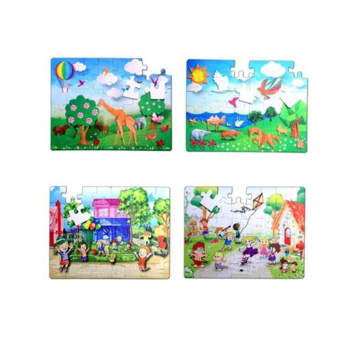 4 Set - 96 Parça Origami ve Oyun Parkı 5+ Keçe Yapboz - 5 Yaş Puzzle 4 Set - 96 Parça Origami ve Oyun Parkı 5+ Keçe Yapboz - 5 Yaş Puzzle