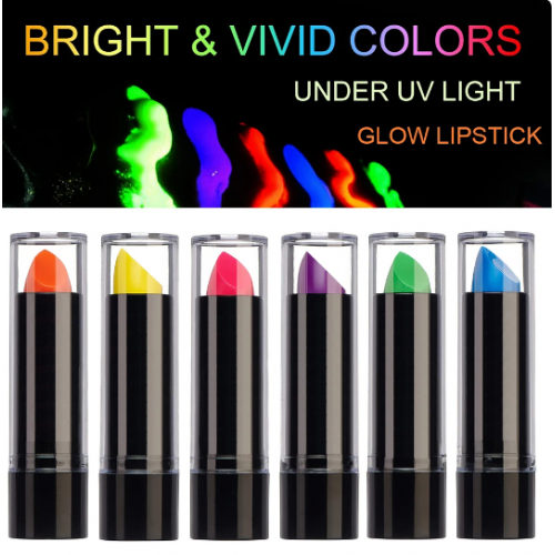 Karanlıkta Parlayan Yanan UV Neon Ruj Yüz Boyama 6 Adet 6 Renk Karanlıkta Parlayan Yanan UV Neon Ruj Yüz Boyama 6 Adet 6 Renk