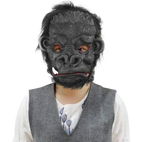 Lateks Goril Maskesi Maymun Maskesi Et Maskesi Orangutan Siyah Saçlı 4 No Lateks Goril Maskesi Maymun Maskesi Et Maskesi Orangutan Siyah Saçlı 4 No