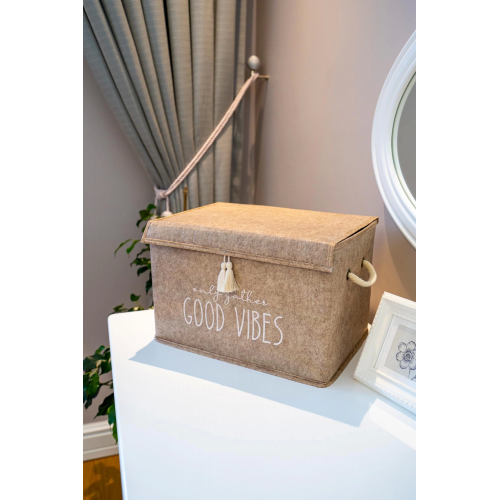 Kapaklı Püskül Detaylı Düzenleyici Çok Amaçlı Organizer Keçe Sepet (mini) - 03495 Kapaklı Püskül Detaylı Düzenleyici Çok Amaçlı Organizer Keçe Sepet (mini) - 03495