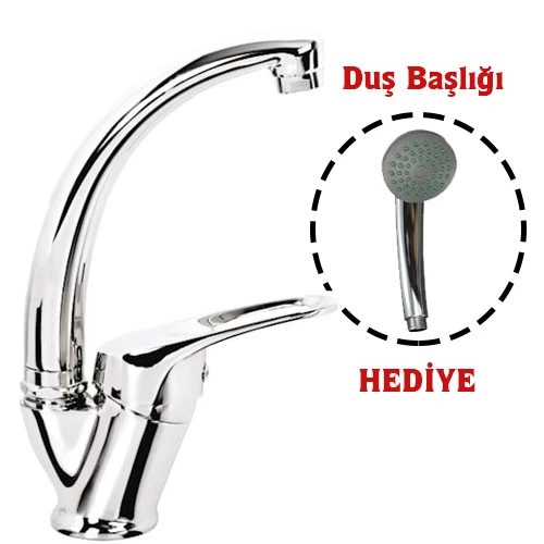 Mix Kuğu Banyo Batarya + Duş Başlığı Hediyeli Mix Kuğu Banyo Batarya + Duş Başlığı Hediyeli