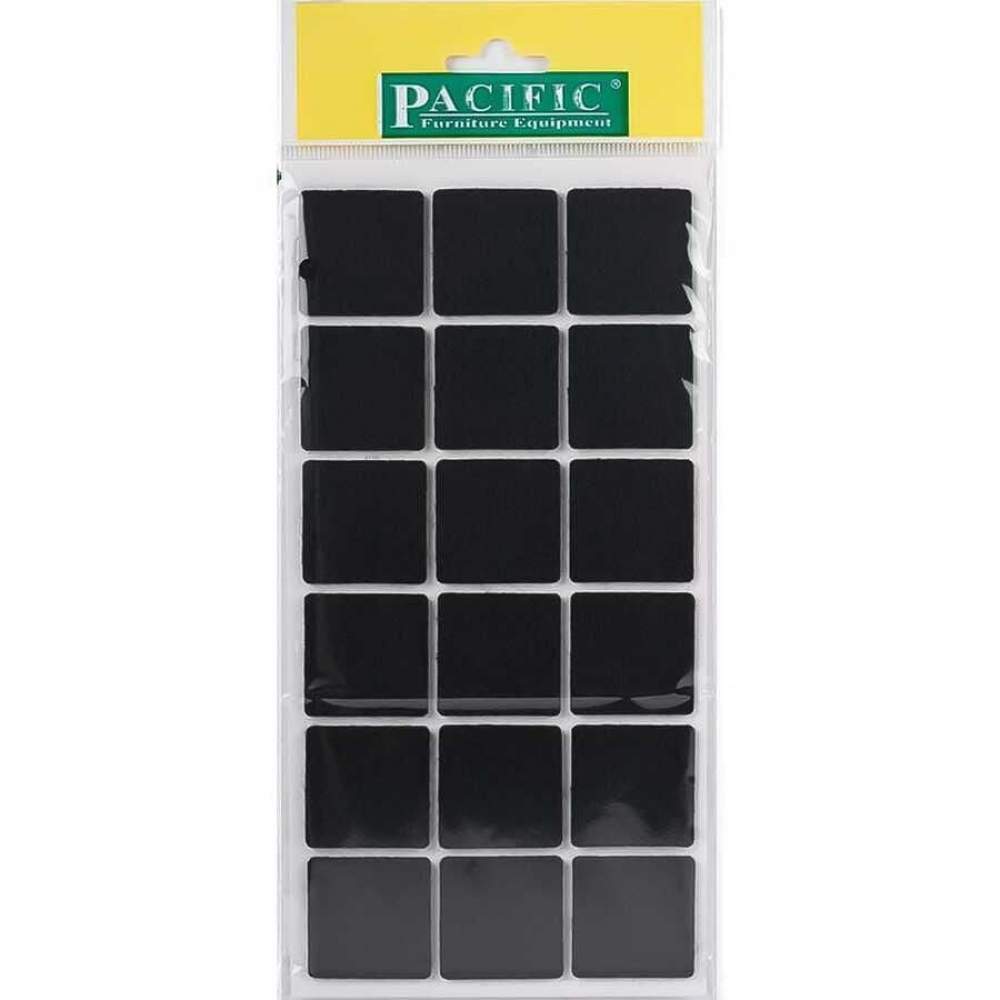 Pacific 6035 BL Yapışkanlı Keçe  35 mm X 35 mm Siyah