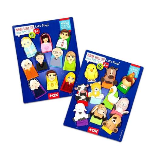 2 Set - 20 Parça Evcil Hayvanlar ve Aile Bireyleri Parmak Kukla 2 Set - 20 Parça Evcil Hayvanlar ve Aile Bireyleri Parmak Kukla