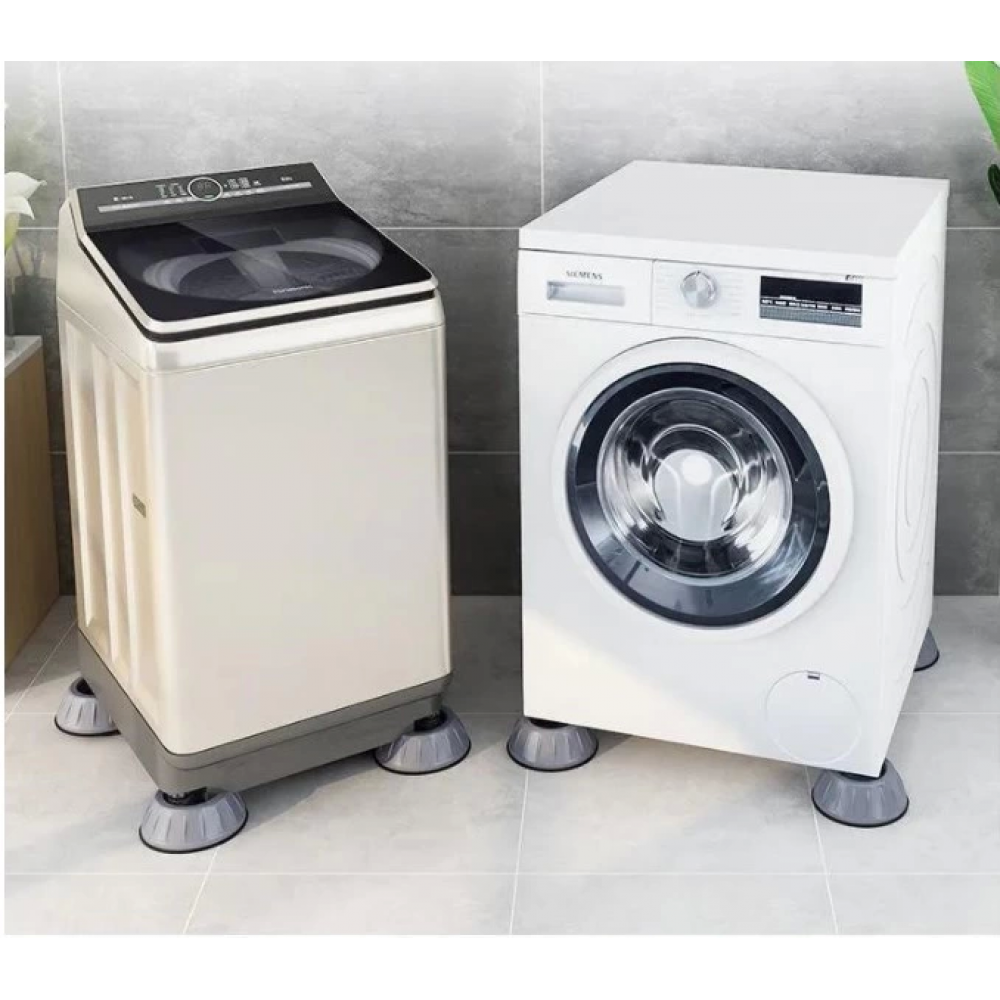 Pratik Çamaşır Makinesi Titreşim Engelleyici Stoper Gri 4 Lü Set