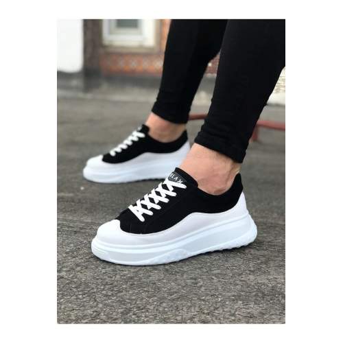 Beyaz Siyah Erkek Ayakkabı Beyaz Siyah Erkek Ayakkabı