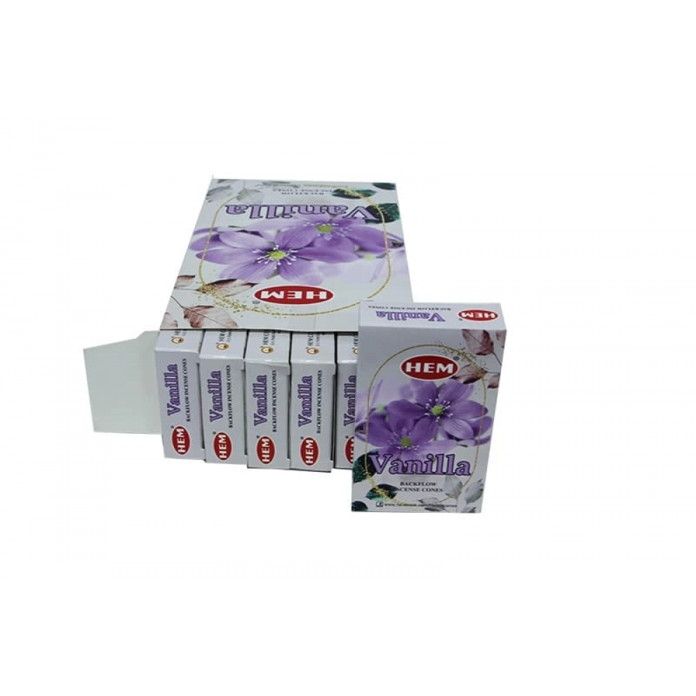 Vanilla Back Flow Konik Tütsü 10lu.