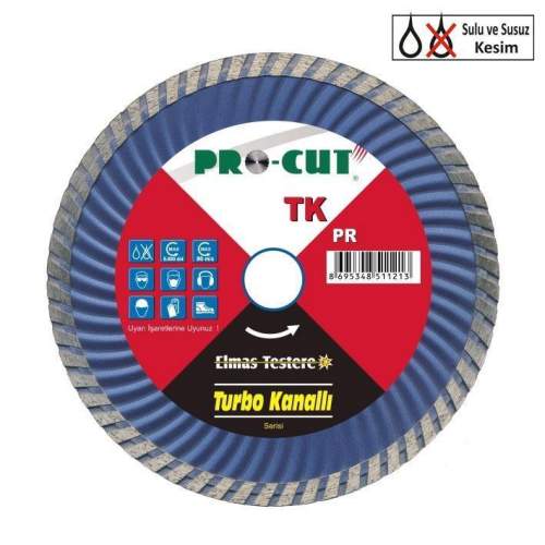 Procut TK 180 mm Turbo Kanallı Elmas Testere Procut TK 180 mm Turbo Kanallı Elmas Testere