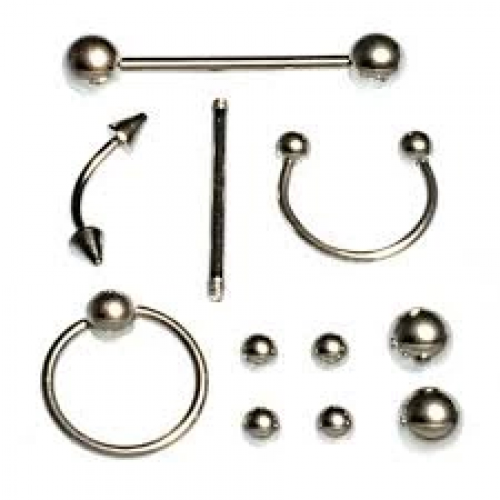 11 Parça Piercing (cerrahi Çelik) Ve Piercing Topu Seti Piirsing 11 Parça Piercing (cerrahi Çelik) Ve Piercing Topu Seti Piirsing