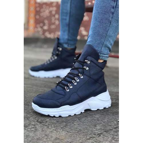 Lacivert Uzun Bağcıklı Postal Bot Lacivert Uzun Bağcıklı Postal Bot